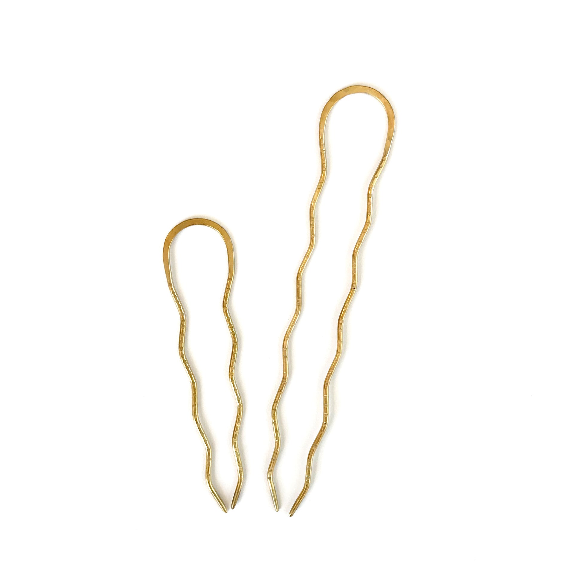 Hammered Brass Hair Pin – Claire Sommers Buck